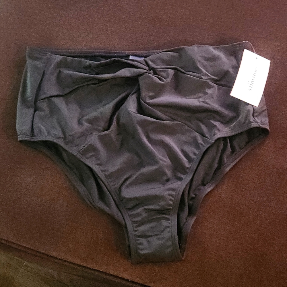 **NWT** Women's Swimsuits For All, Black Bikini Bottoms, Size 18